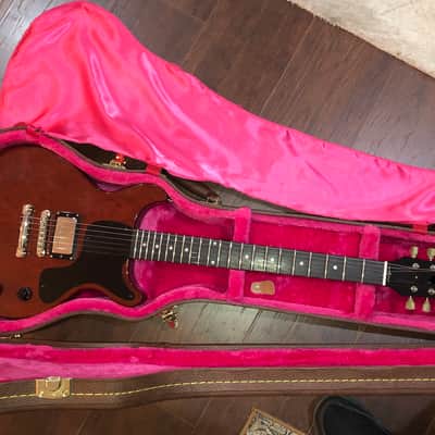 JamCity Guitars Les Paul Jr Double Cut  Faded cherry image 15