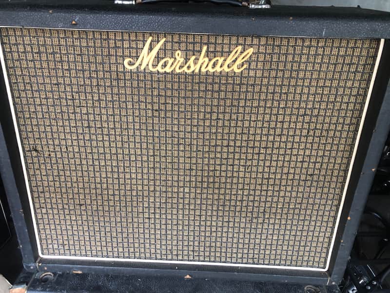 Marshall 2x 12 celestion 1975 checkerboard back 1975 - Black image 1