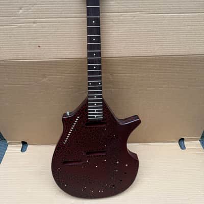 Danelectro Sitar coral sitar guitar red only body and neck image 3