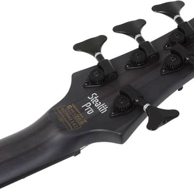 Schecter Stiletto-5 Stealth Pro LH - Satin Black (2274) image 9