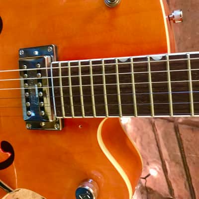 Gretsch G5120 Electromatic Hollow Body - Orange - mint, with fitted hard case image 5