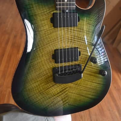 Ernie Ball Music Man Sabre, 2021, OHSC, Gorgeous flamed maple specimen image 5
