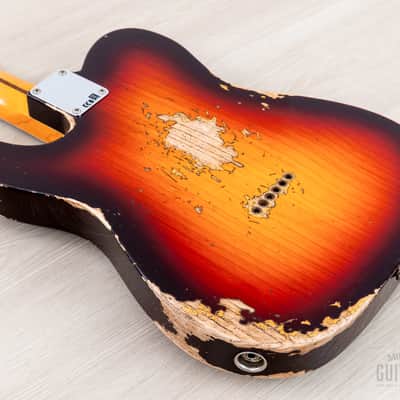 Fender Custom Shop 1952 Telecaster Heavy Relic Big U Neck Sunburst w/ '51 Nocaster Pickups image 13