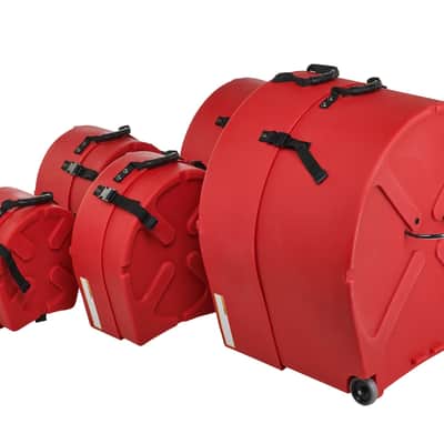 Hardcase Drum Case Set HROCKFUS3-RED image 3