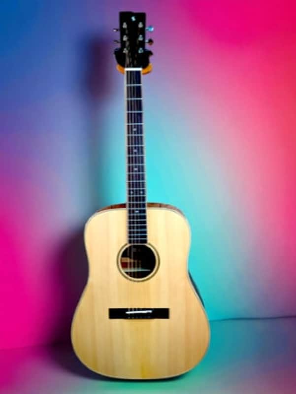 Stagg SA45 D-FM Spruce top w/Flamed Maple back and sides image 1