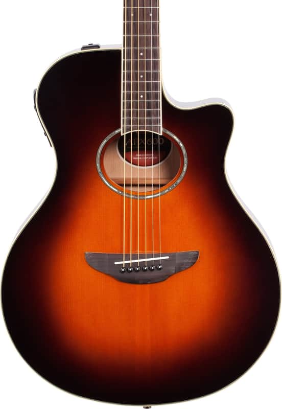 Yamaha APX600 Thinline Acoustic-Electric Guitar, Spruce Top, Old Violin Sunburst image 1