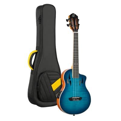 Ortega RTPX-U-FMA TourPlayer Series Flamed Maple Top Mahogany Neck 4-String Tenor Electric Ukulele w/Gig Bag image 1