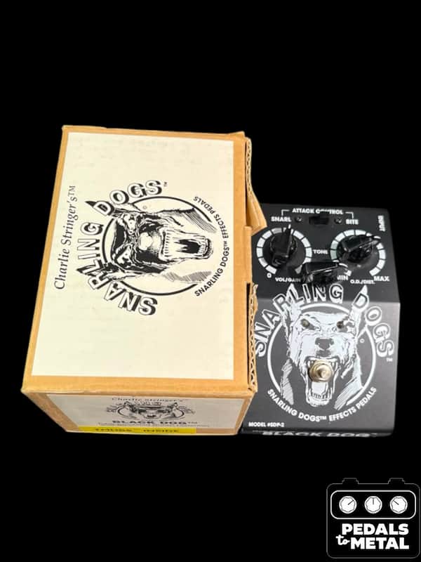 Snarling Dogs Very Tone Black Dog - X18920 image 1