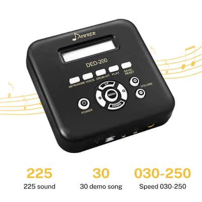 Donner DED-200 Electric Drum Set Electronic Drum Kit with 225 Sounds, More Stable Iron Metal Support image 4