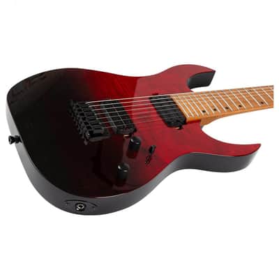 Spira S-457 TRD 450 Series Double Cutaway Roasted Poplar Flamed Maple Top Canadian Roasted Maple Neck 6-String Electric Guitar image 7