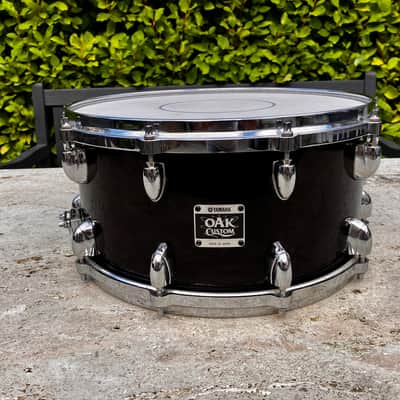 ✮ULTRA RARE✮Vintage✮YAMAHA OAK Custom ✮14" x7 " SNARE✮MUSASHI BLACK✮+ ALUMINIUM DIE CAST ! image 2