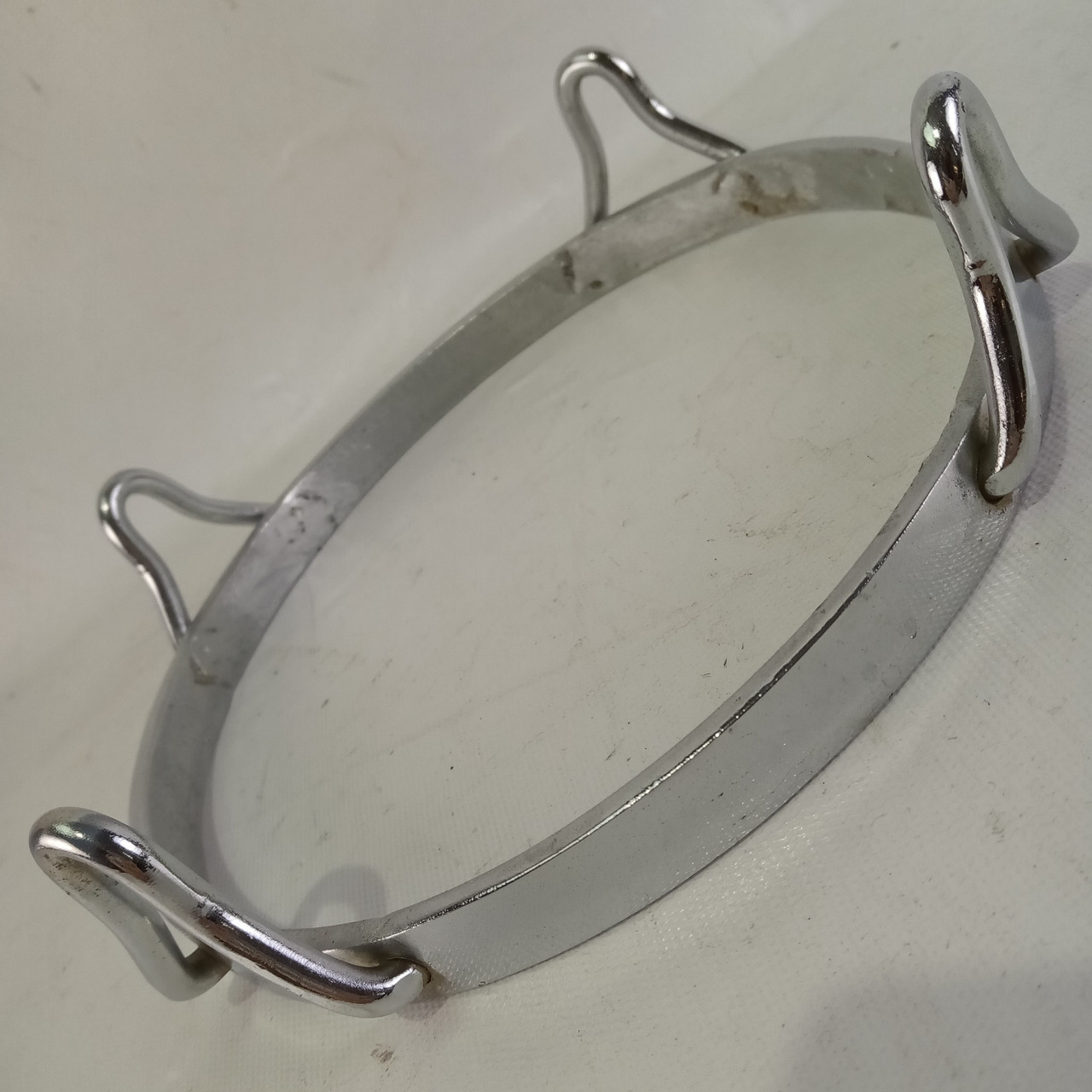 7 1/2"Bongo Rim/Hoop Chrome Vintage Die-Cast Straight 7.5"4Hole Latin Percussion — main photograph