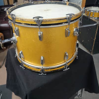 Ludwig Super Classic 1964-1965 - Gold Sparkle, 16” Floor Tom, 22” Bass, 2 12” Rack Toms, 14” snare image 14