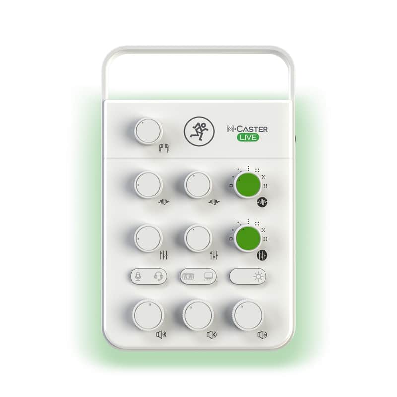 Mackie M Caster Live Portable Live Streaming Mixer, White image 1