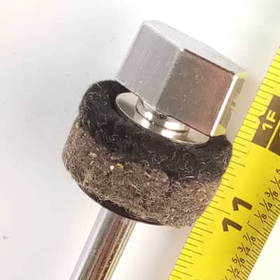 1/4x20 Threaded Straight Cymbal Arm Rod Chrome Stand Part image 2
