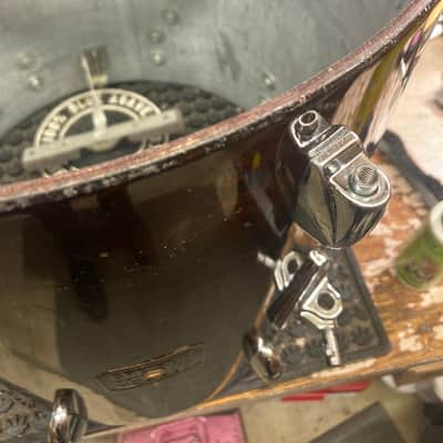 Gretsch Drum Kit, 20", 14", 12", 6x14" Early 1980s, Square Badge - Walnut image 25