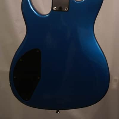 Peavey Foundation 1980's Blue electric bass guitar MADE IN USA with a hardshell case Near Mint image 5