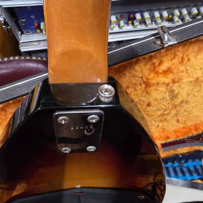 Vox Mark VI Electric Guitar w Original Case and Case Candy 1966-1968 - Sunburst image 11