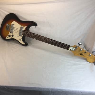 Vintage Aria 1820 1820T  1970's Sunburst MIJ Japan Shortscale Short Scale Offset Bass Guitar image 2