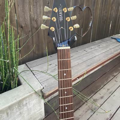 Hamer Vector Korina Flying V GVKS Brazilian Rosewood 2005 Cherry Transparent image 5