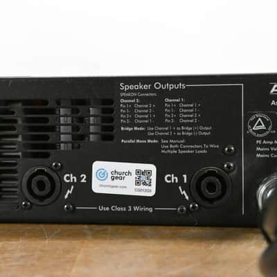 Ashly PE-3800 2-Channel Protea-Enabled 1900W Power Amplifier CG012G9 image 5