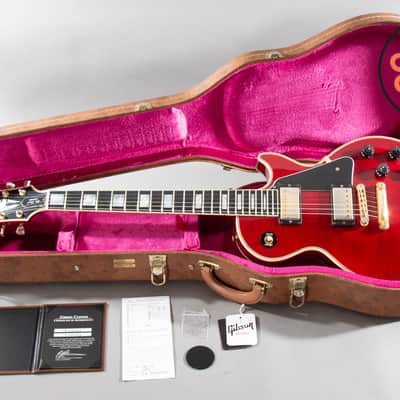 2015 Gibson Custom Shop Les Paul Custom Figured Trans Red w/ OHSC & COA image 2