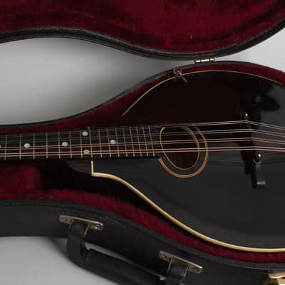 Gibson  Style A Snakehead Carved Top Mandolin (1925), ser. #77389, black tolex hard shell case. image 13