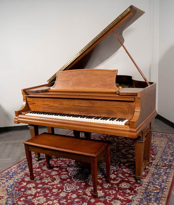 Steinway & Sons Model L Grand Piano | Satin Mahogany | SN: 190317