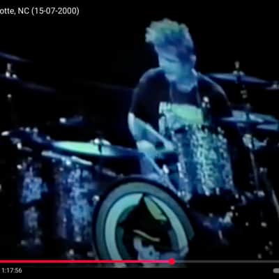 Rikkie Rockett's Poison, Innovation Drums 2000-2002 Tour Maple Kit, 7 Piece Set, Gladstone Style Snare Custom Cheetah Airbrush Finish. Signed! image 7
