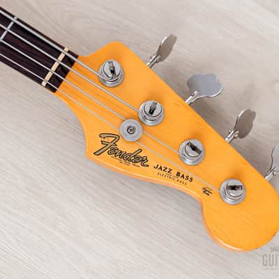 2006 Fender American Vintage '62 Jazz Bass Olympic White w/ Lindy Fralin Split Jazz Pickups image 4