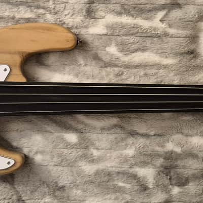 Glarry Fretless Precision Bass - 4-String - Set-Up - Natural - Rosewood Fingerboard image 6