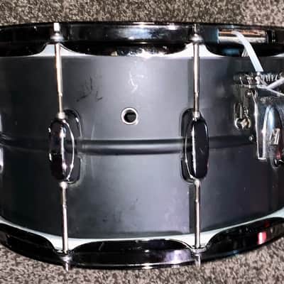 Tama LST148 8x14" S.L.P. Series Big Black Steel Snare Drum 2016 - Present - Matte Black image 6