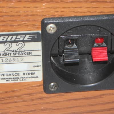 Bose 2.2 Direct / Reflecting Bookshelf Speaker System Left Right Pair Walnut Color - Clean / Work VG image 6