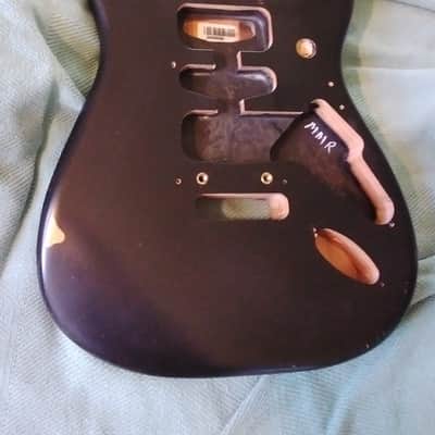 Fender STRATOCASTER  Deluxe Body - Black Satin Lacquer image 1