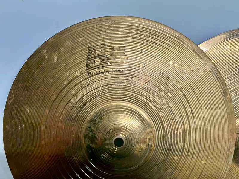 Sabian 14" B8 Hi-Hat Cymbals (Pair) 1990 - 2010 - Natural image 1