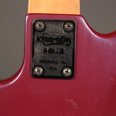 Kramer Forum IV 4 String Bass Japan 1980's Magenta image 16