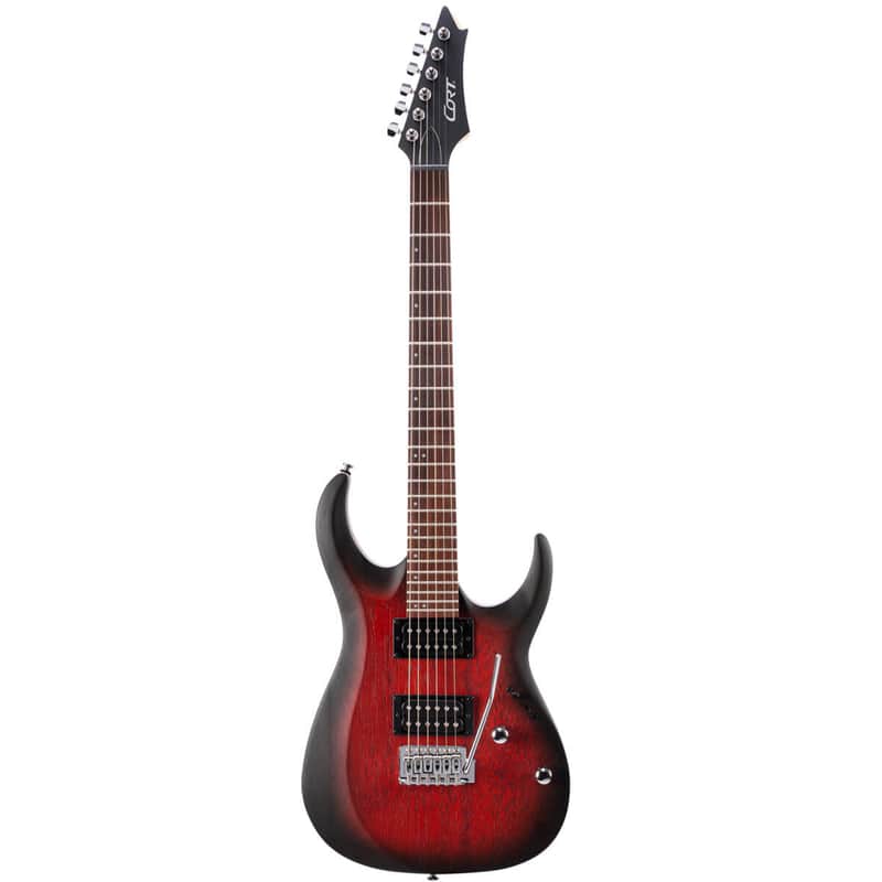 Cort X100 OPBB | Dual Humbucker Electric Guitar w/ Trem, Black Cherry Burst. New with Full Warranty! image 1