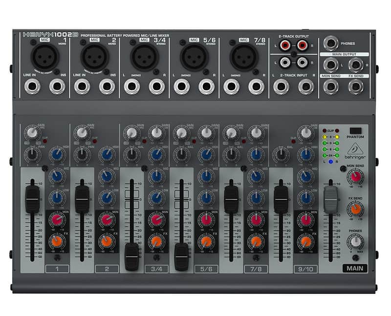 Behringer Xenyx 1002B 10-Input Battery Powered Portable Mixer image 1