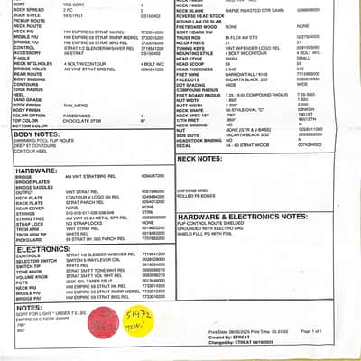 Fender Custom Shop Empire 59 Transition Stratocaster Relic - Faded Aged Chocolate 3-Tone Sunburst #18561 image 18