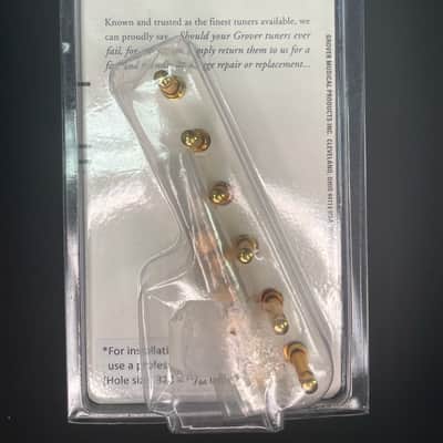 Grover 505FVGD3 Roto-Grip Locking Rotomatic Tuners Gold 3x3 NOS image 2