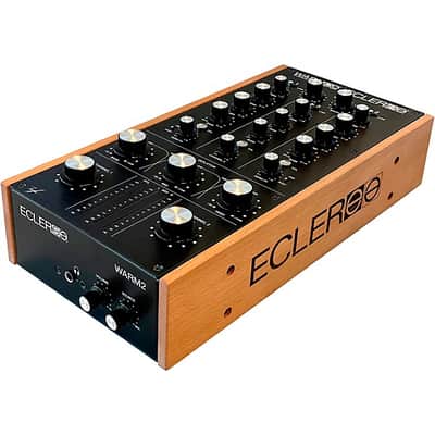 Ecler  WARM2 2-Channel Analog Rotary Mixer - BLACK & NATURAL WOOD GRAIN image 5