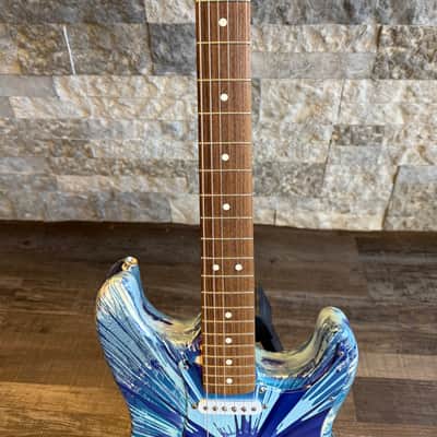 Fender SplatterCaster Midnight Swirl image 3