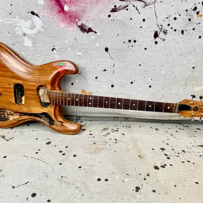 1964 Mosrite Ventures Body & Neck Husk Natural Refin-Vintage 1960's for Restoration image 3