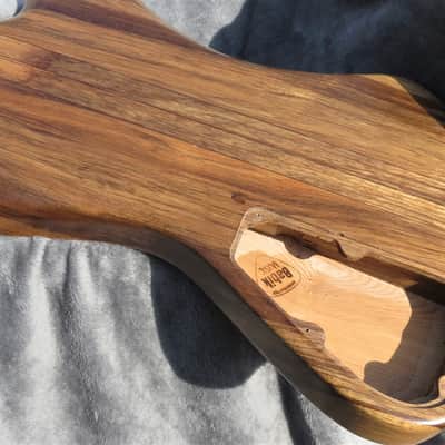 Babik Custom Thunderbird/Fenderbird style body, Art Deco, Black Limba, Handmade image 13