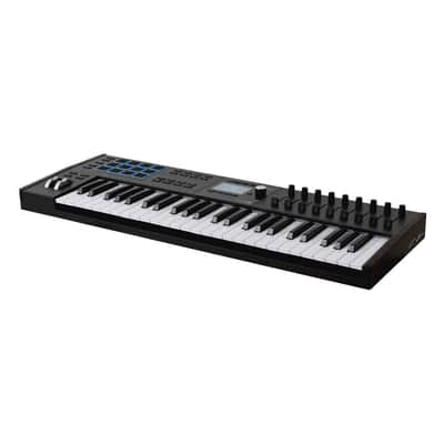 Arturia KeyLab Mk3 49 Keyboard MIDI Controller with DAW Integration, Enhanced Keybed, Visual Interface, 360-Degree Touch-Sensitive Potentiometers, Faders, Robust Wood and Aluminum Casing (Black) image 3