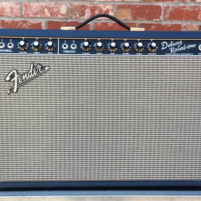 Fender Limited Edition ’65 Deluxe Reverb Navy 1×12 Celestion Blue Speaker image 5