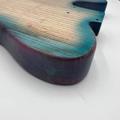 Warmtone Custom Guitars Telecaster “Mermaids Beach” Guitar Body 2 Piece Swamp Ash image 8