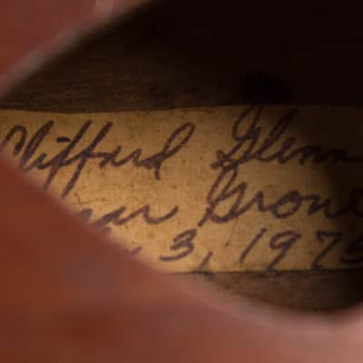 Clifford Glenn  3-String Appalachian Dulcimer (1975), handmade gig bag case. image 13