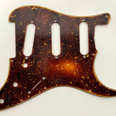RebelRelic Stratocaster Celluloid Top Tortoise Pickguard - Brown Tortoise Strat Guard - Vintage - Aged Relic image 1