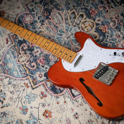 2024 Squier Classic Vibe 60s Thinline Telecaster Natural Gloss image 1